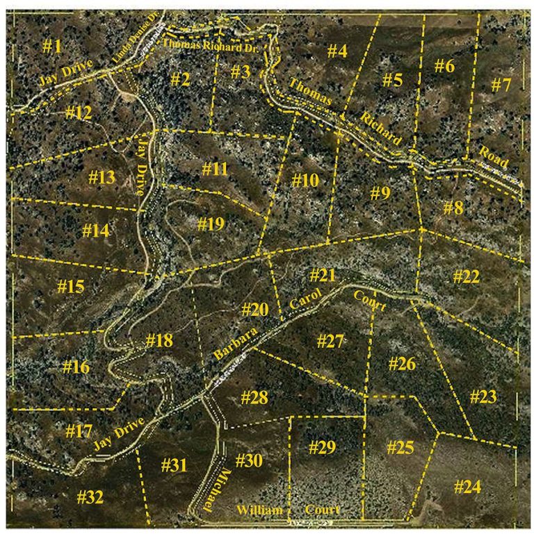 Map of ranch properties